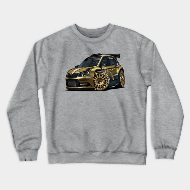 2018Skoda FábiaR5 WRC Crewneck Sweatshirt by RCJM_Cartoons